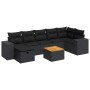 Set de sofás de jardín y cojines 8 piezas ratán sintético negro de , Conjuntos de jardín - Ref: Foro24-3325877, Precio: 508,7...