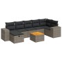 Set de sofás de jardín y cojines 8 piezas ratán sintético gris de , Conjuntos de jardín - Ref: Foro24-3325882, Precio: 503,29...
