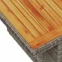 Set sofás jardín y cojines 7 pzas ratán sintético acacia gris de , Conjuntos de jardín - Ref: Foro24-3327977, Precio: 459,58 ...