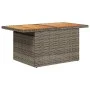 Set sofás jardín y cojines 7 pzas ratán sintético acacia gris de , Conjuntos de jardín - Ref: Foro24-3327977, Precio: 459,58 ...