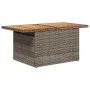 Set sofás jardín y cojines 9 pzas ratán sintético acacia gris de , Conjuntos de jardín - Ref: Foro24-3328019, Precio: 580,36 ...