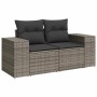 Set sofás jardín y cojines 9 pzas ratán sintético acacia gris de , Conjuntos de jardín - Ref: Foro24-3328103, Precio: 586,91 ...