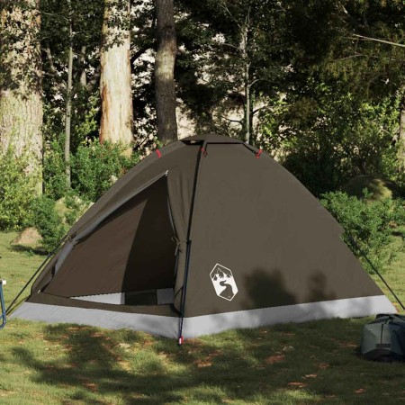 Tienda de campaña iglú para 2 personas impermeable marrón de , Tiendas de campaña - Ref: Foro24-4009634, Precio: 34,01 €, Des...
