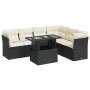 Set de sofás de jardín 7 pzas con cojines ratán sintético negro de , Conjuntos de jardín - Ref: Foro24-3326167, Precio: 466,7...