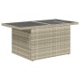 Set de sofás de jardín 7 pzas con cojines ratán PE gris claro de , Conjuntos de jardín - Ref: Foro24-3326353, Precio: 524,22 ...