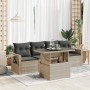 Set de sofás jardín y cojines 5 pzas ratán sintético gris claro de , Conjuntos de jardín - Ref: Foro24-3326403, Precio: 371,3...
