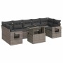 Set de sofás de jardín y cojines 8 piezas ratán sintético gris de , Conjuntos de jardín - Ref: Foro24-3326441, Precio: 544,37...