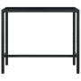Set de bar de jardín 7 pzas y cojines ratán sintético negro de vidaXL, Conjuntos de jardín - Ref: Foro24-3094796, Precio: 599...