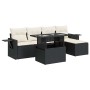 Set de sofás de jardín 6 piezas y cojines ratán sintético negro de , Conjuntos de jardín - Ref: Foro24-3326457, Precio: 400,2...