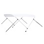 Toldo Bimini de 2 arcos blanco 180x150x110 cm de vidaXL, Cubiertas para almacenamiento de barcas - Ref: Foro24-93125, Precio:...