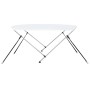 Toldo Bimini de 2 arcos blanco 180x150x110 cm de vidaXL, Cubiertas para almacenamiento de barcas - Ref: Foro24-93125, Precio:...