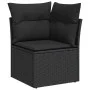 Set of garden sofas with cushions 9 pcs synthetic rattan black by , Garden sets - Ref: Foro24-3326656, Price: 695,08 €, Disco...