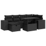 Set de sofás de jardín y cojines 8 piezas ratán sintético negro de , Conjuntos de jardín - Ref: Foro24-3327935, Precio: 531,3...