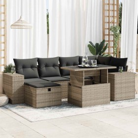 Set de sofás de jardín y cojines 8 piezas ratán sintético gris de , Conjuntos de jardín - Ref: Foro24-3327940, Precio: 526,65...