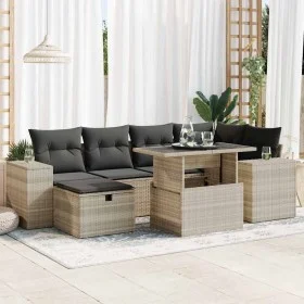 Set de sofás de jardín 8 pzas y cojines ratán sintético gris de , Conjuntos de jardín - Ref: Foro24-3327942, Precio: 552,52 €...
