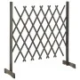 Spalier-Gartenzaun aus massivem grauem Tannenholz 120x90 cm von vidaXL, Zaunpaneele - Ref: Foro24-314825, Preis: 27,90 €, Rab...