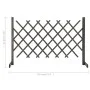 Spalier-Gartenzaun aus massivem grauem Tannenholz 120x90 cm von vidaXL, Zaunpaneele - Ref: Foro24-314825, Preis: 27,90 €, Rab...