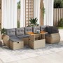 Set sofás jardín y cojines 5 pzas ratán sintético acacia beige de , Conjuntos de jardín - Ref: Foro24-3328067, Precio: 549,51...