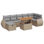 Set sofás jardín y cojines 5 pzas ratán sintético acacia beige de , Conjuntos de jardín - Ref: Foro24-3328067, Precio: 549,51...