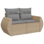 Set sofás jardín y cojines 5 pzas ratán sintético acacia beige de , Conjuntos de jardín - Ref: Foro24-3328067, Precio: 549,51...