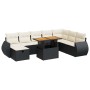 Set sofás jardín y cojines 9 pzas ratán sintético acacia negro de , Conjuntos de jardín - Ref: Foro24-3328071, Precio: 584,16...