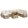Set sofás jardín y cojines 9 pzas ratán sintético acacia beige de , Conjuntos de jardín - Ref: Foro24-3328073, Precio: 704,23...