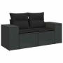 Set sofás jardín y cojines 8 pzas ratán sintético acacia negro de , Conjuntos de jardín - Ref: Foro24-3328084, Precio: 525,27...