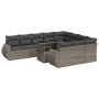 Set de sofás de jardín 11 pzas y cojines ratán sintético gris de , Conjuntos de jardín - Ref: Foro24-3326711, Precio: 746,33 ...