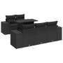 Set de sofás de jardín 6 piezas y cojines ratán sintético negro de , Conjuntos de jardín - Ref: Foro24-3326726, Precio: 503,3...
