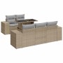 Juego de sofás jardín con cojines 6 pzas ratán sintético beige de , Conjuntos de jardín - Ref: Foro24-3326730, Precio: 516,74...
