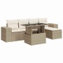 Juego de sofás jardín con cojines 6 pzas ratán sintético beige de , Conjuntos de jardín - Ref: Foro24-3326779, Precio: 498,46...