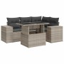 Set de sofás jardín y cojines 5 pzas ratán sintético gris claro de , Conjuntos de jardín - Ref: Foro24-3326793, Precio: 418,0...