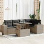Set de muebles de jardín 6 pzas y cojines ratán sintético gris de , Conjuntos de jardín - Ref: Foro24-3326801, Precio: 469,31...