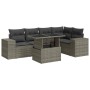 Set de muebles de jardín 6 pzas y cojines ratán sintético gris de , Conjuntos de jardín - Ref: Foro24-3326801, Precio: 469,31...