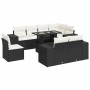 Set de sofás de jardín con cojines 9 pzas ratán sintético negro de , Conjuntos de jardín - Ref: Foro24-3326817, Precio: 638,4...