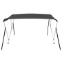 Toldo Bimini de 3 arcos gris antracita 183x180x137 cm de vidaXL, Cubiertas para almacenamiento de barcas - Ref: Foro24-93135,...