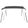 Toldo Bimini de 3 arcos gris antracita 183x180x137 cm de vidaXL, Cubiertas para almacenamiento de barcas - Ref: Foro24-93135,...