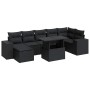 Set de sofás de jardín y cojines 8 piezas ratán sintético negro de , Conjuntos de jardín - Ref: Foro24-3326836, Precio: 557,6...