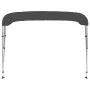 Toldo Bimini de 3 arcos gris antracita 183x180x137 cm de vidaXL, Cubiertas para almacenamiento de barcas - Ref: Foro24-93135,...