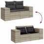 Set de sofás de jardín 8 pzas y cojines ratán sintético gris de , Conjuntos de jardín - Ref: Foro24-3326843, Precio: 607,04 €...