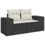 Set de sofás de jardín y cojines 10 pzas ratán sintético negro de , Conjuntos de jardín - Ref: Foro24-3326857, Precio: 665,05...