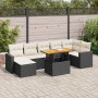 Set de sofás de jardín y cojines 8 piezas ratán sintético negro de , Conjuntos de jardín - Ref: Foro24-3327066, Precio: 512,3...