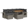 Set de sofás de jardín 7 pzas con cojines ratán sintético gris de , Conjuntos de jardín - Ref: Foro24-3327175, Precio: 481,63...
