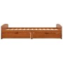 Estructura de cama 2 cajones madera pino marrón miel 90x200 cm de vidaXL, Camas y somieres - Ref: Foro24-322156, Precio: 197,...