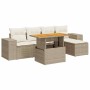 Juego de sofás jardín con cojines 6 pzas ratán sintético beige de , Conjuntos de jardín - Ref: Foro24-3327362, Precio: 491,41...