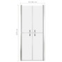 Puerta de ducha ESG esmerilado 86x190 cm de vidaXL, Puertas de ducha - Ref: Foro24-148795, Precio: 253,24 €, Descuento: %