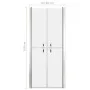 Puerta de ducha ESG esmerilado 86x190 cm de vidaXL, Puertas de ducha - Ref: Foro24-148795, Precio: 219,93 €, Descuento: %