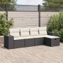 Set de muebles de jardín 5 pzas y cojines ratán sintético negro de , Conjuntos de jardín - Ref: Foro24-3325662, Precio: 314,6...