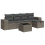 Set de muebles de jardín 6 pzas y cojines ratán sintético gris de , Conjuntos de jardín - Ref: Foro24-3325676, Precio: 374,29...