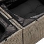 Set de sofás de jardín 4 pzas y cojines ratán sintético gris de , Conjuntos de jardín - Ref: Foro24-3325896, Precio: 247,36 €...